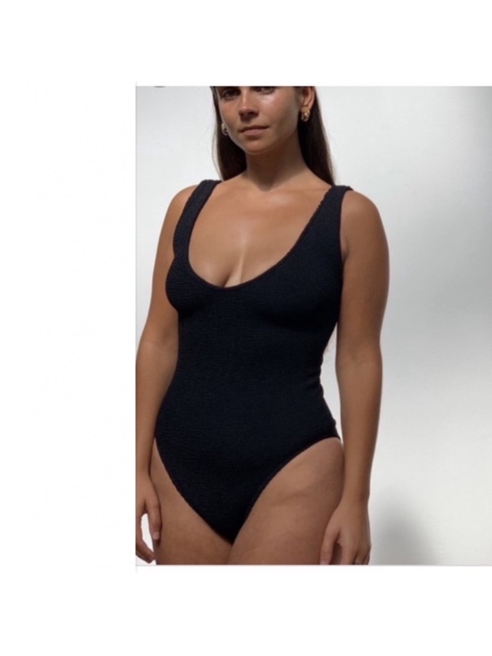 Youswim Black Eva One-Piece Swimsuit Stretch 1